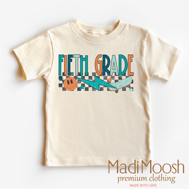5TH Grade Skateboard Back To School Shirt – School Shirt
