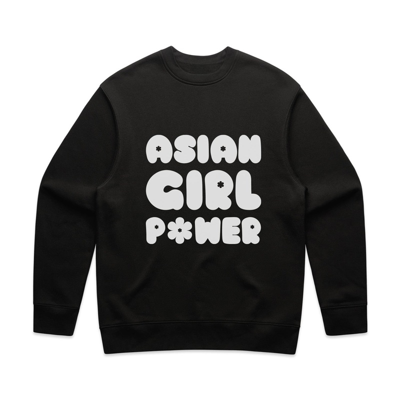 Asian Girl Power Bubble Sweatshirt