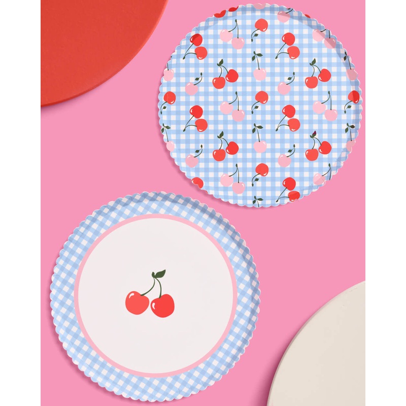 Cherry Plates – 24 paper plates