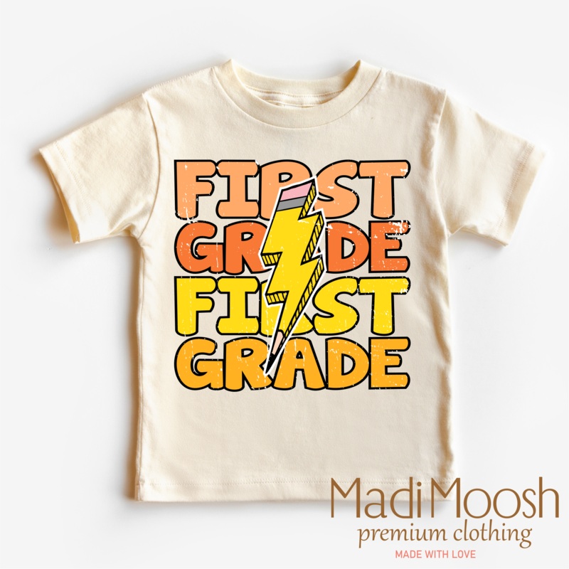 First Grade Lightning Bolt Shirt – School Shirt
