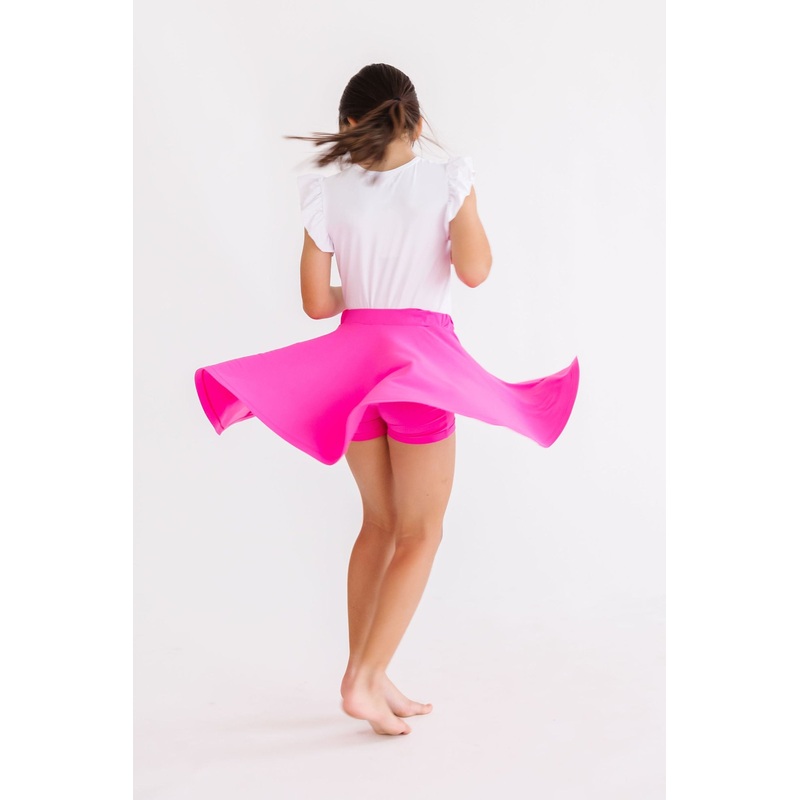 Hot Pink Twirl Skort|6-12M|12-24M|2T|3T|4T|5/6|7/8|9/10