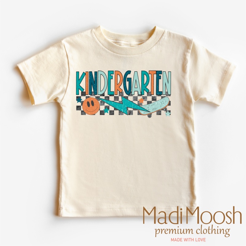 Kindergarten Skateboard Back To School Shirt – School Shirt