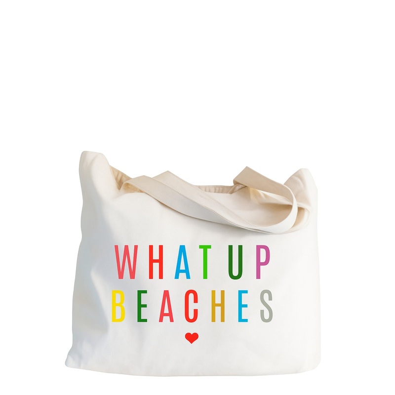 Beach Bag Colorful What Up Beaches
