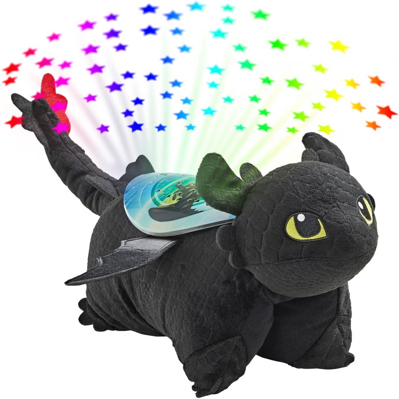 Toothless light up plush toy pillow