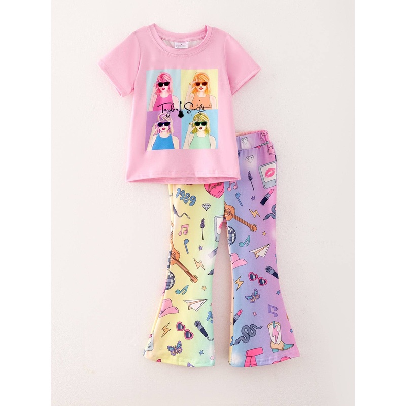 TS Print Girls Milk Silk Color Outfits
