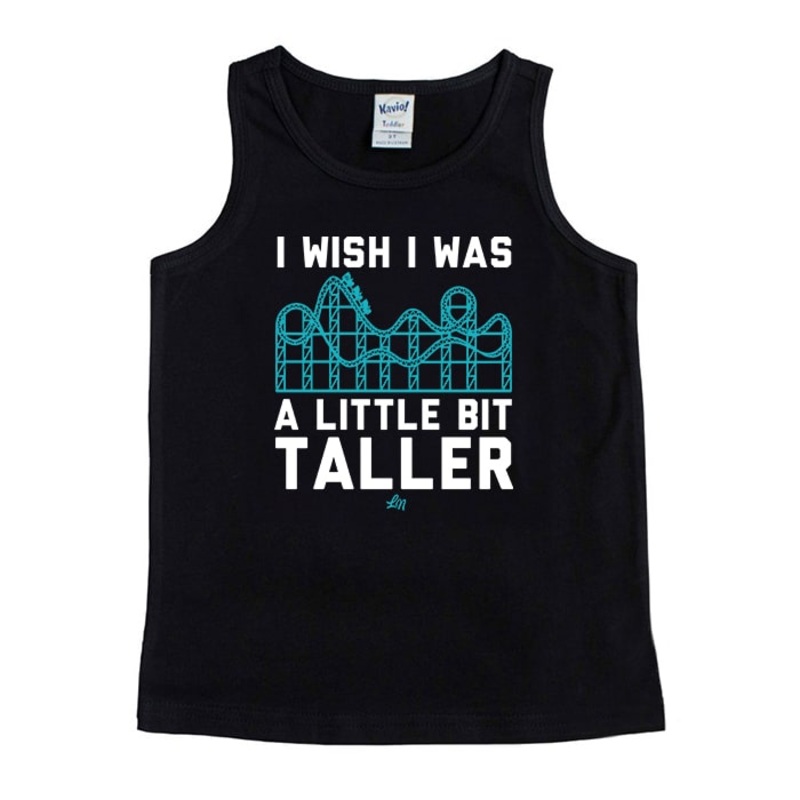 A Little Bit Taller Tank|2T|3T|4T|5T|6T|8T|Black