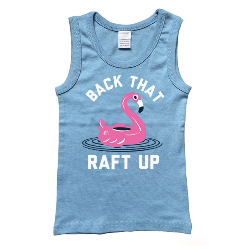 Back That Raft Up Tank|2T|3T|4T|5T|6T|8T|Light Blue