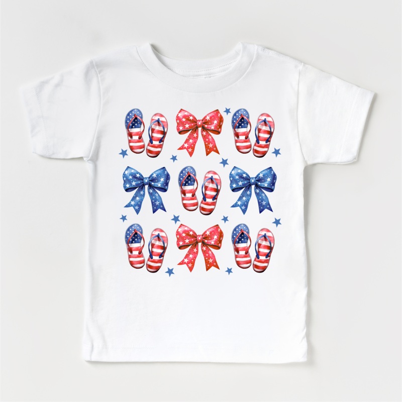 Flip Flops And Bows 4th Of July Shirt – Independence Day Tee