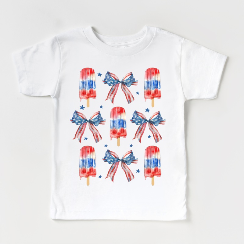 Ice Cream And Bows July 4th  Shirt – Independence Day Tee