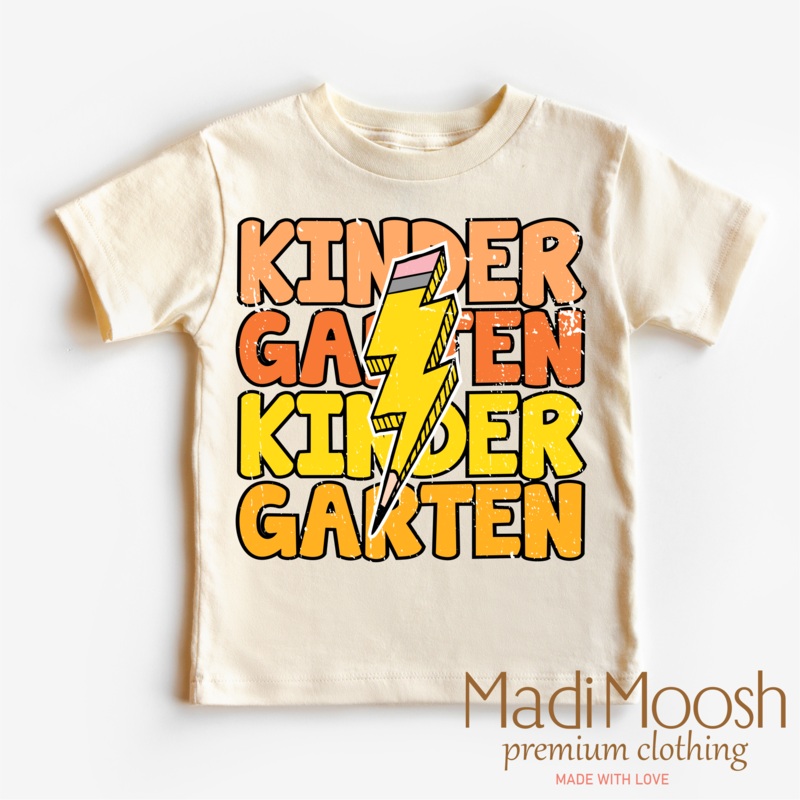 Kindergarten Lightning Bolt Shirt – School Shirt