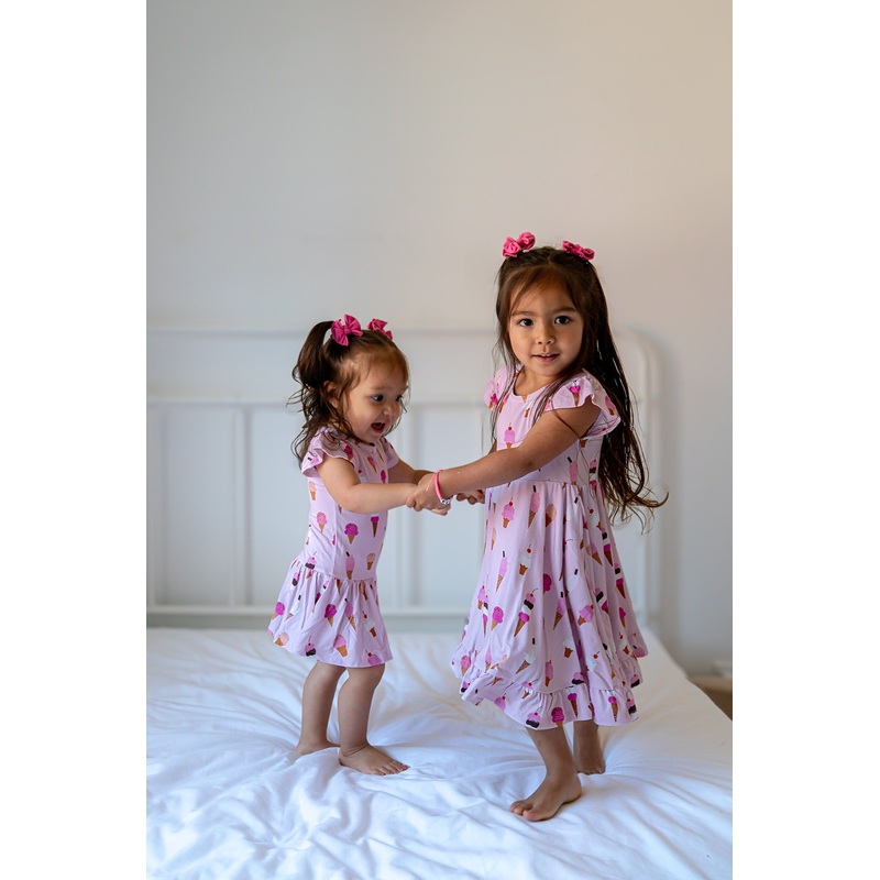 Sweet Scoops Bodysuit Twirl Dress