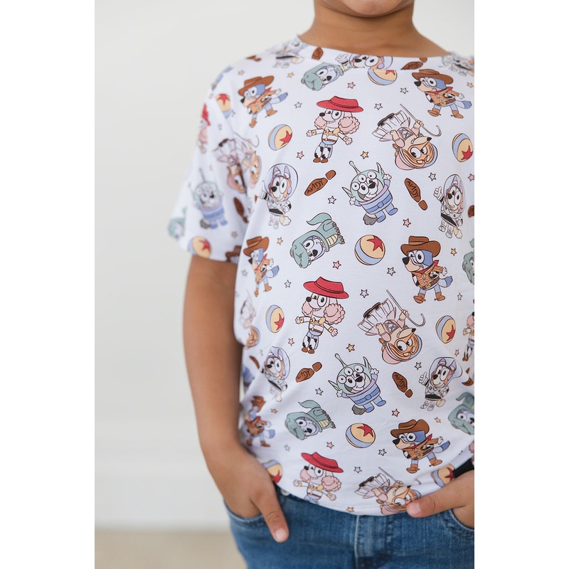 Toy Box Tails – Bamboo Tee|12-18M|18-24M|2T|3T|4T|5Y