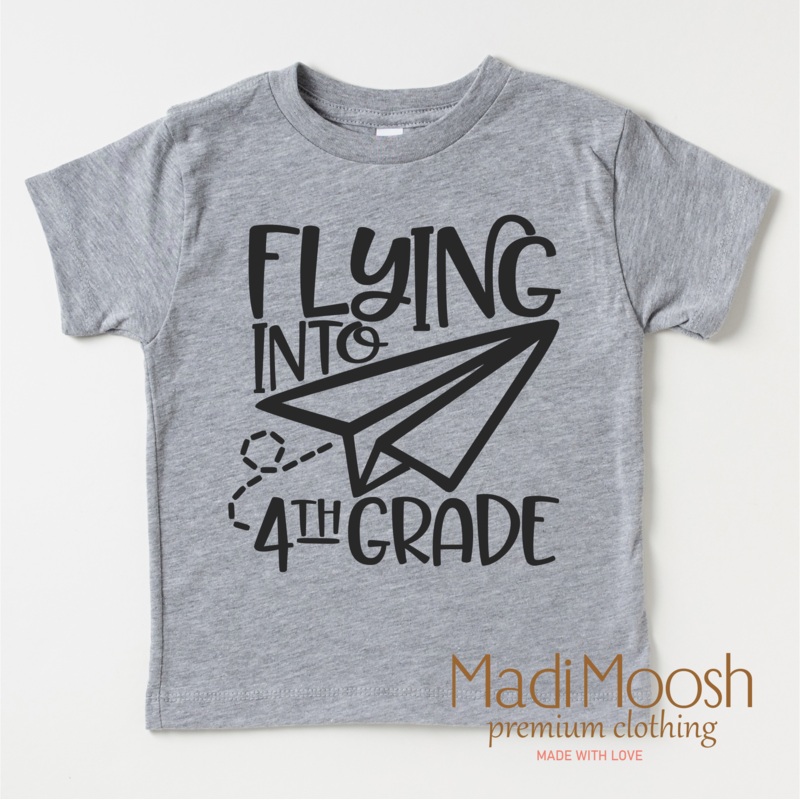 Flying Into 4th Grade Back To School Shirt – School Shirt