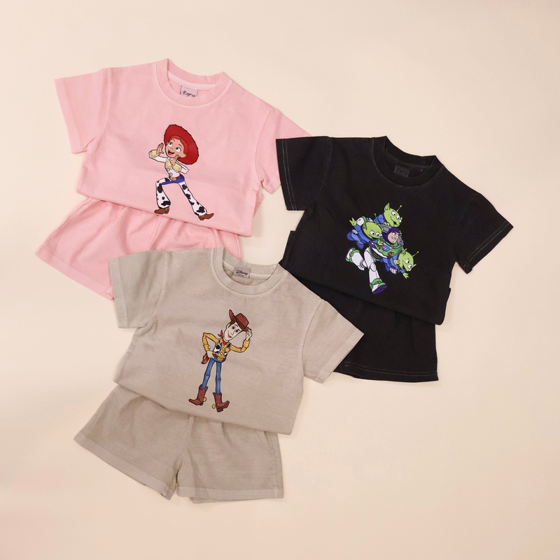 Toy Story Set|Buzz/ Charcoal|Woody/ Grey|Jessie/ Pink|2-3y|3-4y|5-6y|6-7y