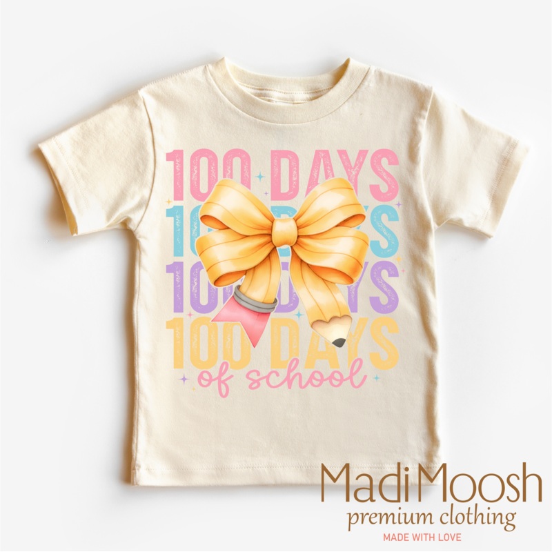 100 Days Of School Bow Shirt – School Tee