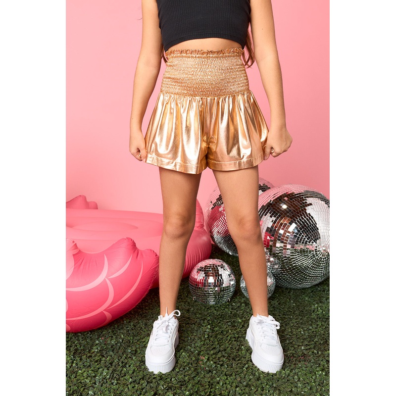 Eloise Tween Shorts – Gilded Gold