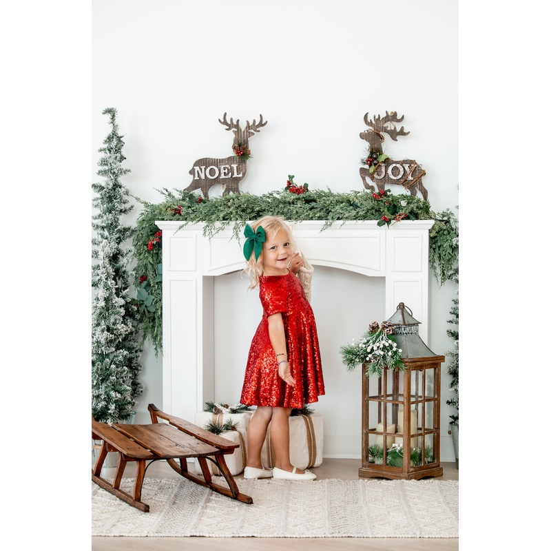 Red Sequins Dress|6-12 mo|12-18 mo|18-24 mo|2T|3T|4T|5T|6T