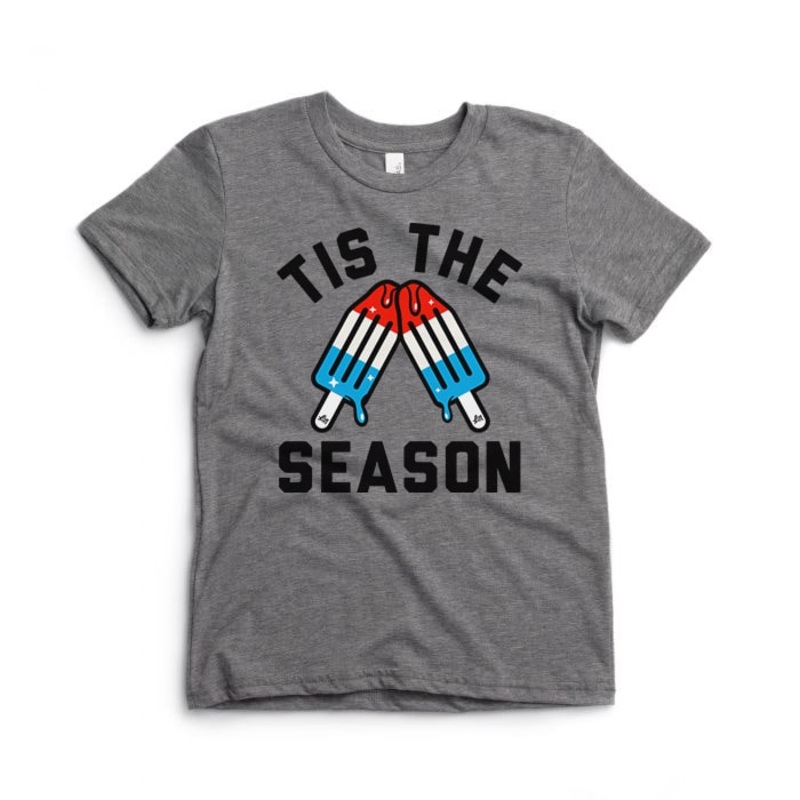 Tis The Season Tee|18/24|2T|3T|4T|5T|YS (6/8)|Heather Grey