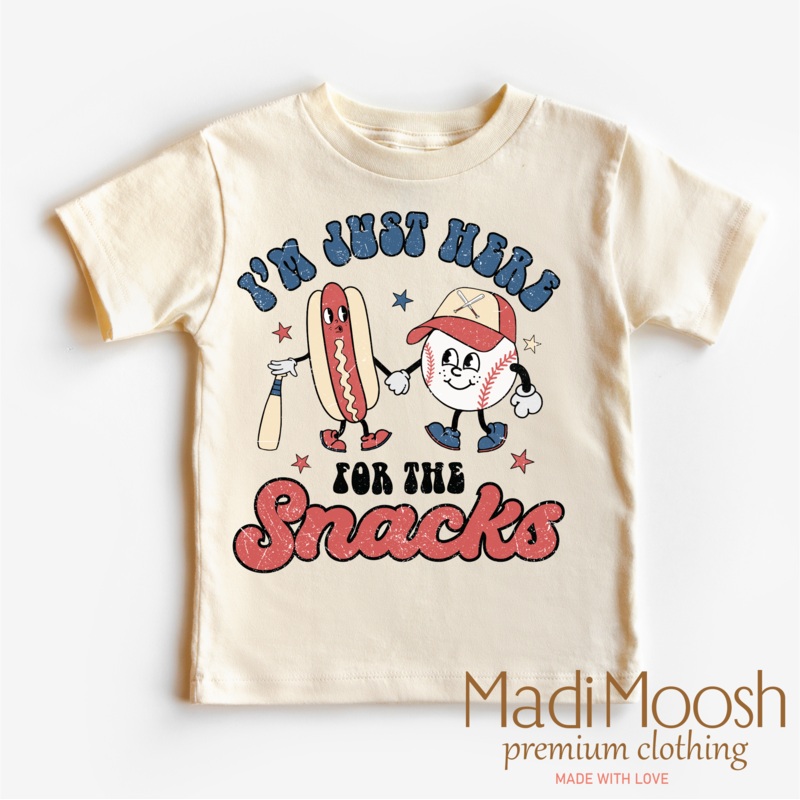 I’m Just Here For The Snacks Baseball Shirt