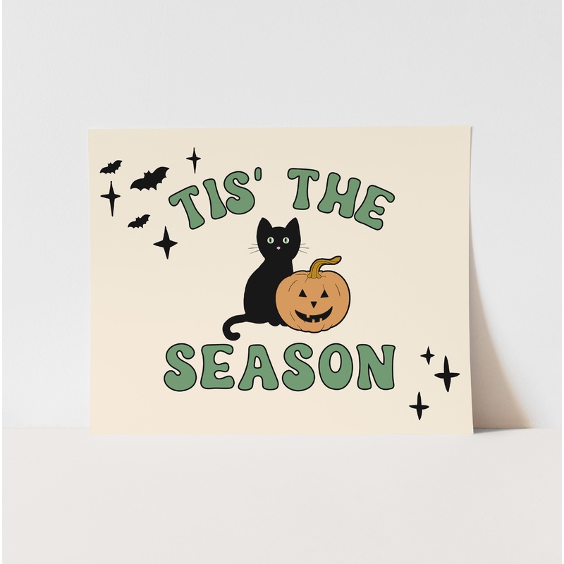 {Natural & Green} Halloween Tis’ The Season Art Print