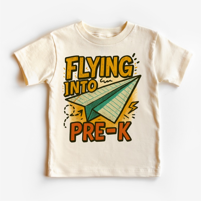 Flying Into Pre-K Back To School Shirt | First Day Of School Tee