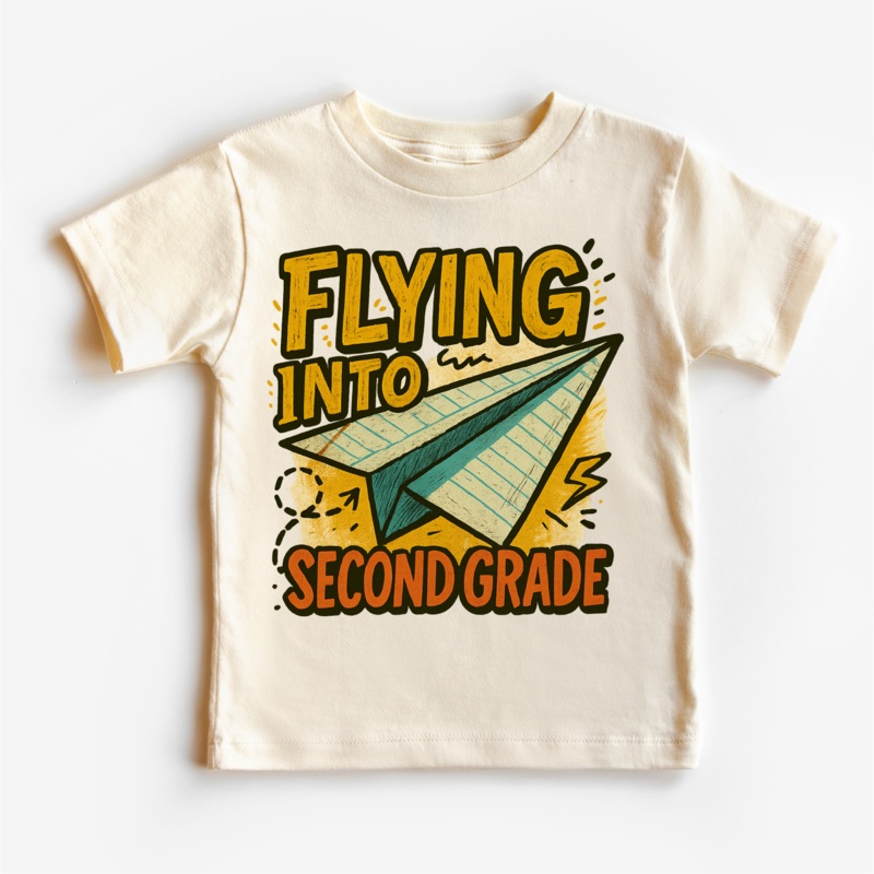 Flying Into Second Grade Back To School Shirt | First Day Of School Tee