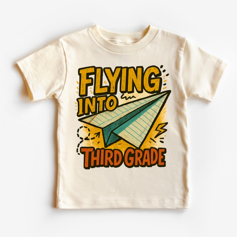 Flying Into Third Grade Back To School Shirt | First Day Of School Tee