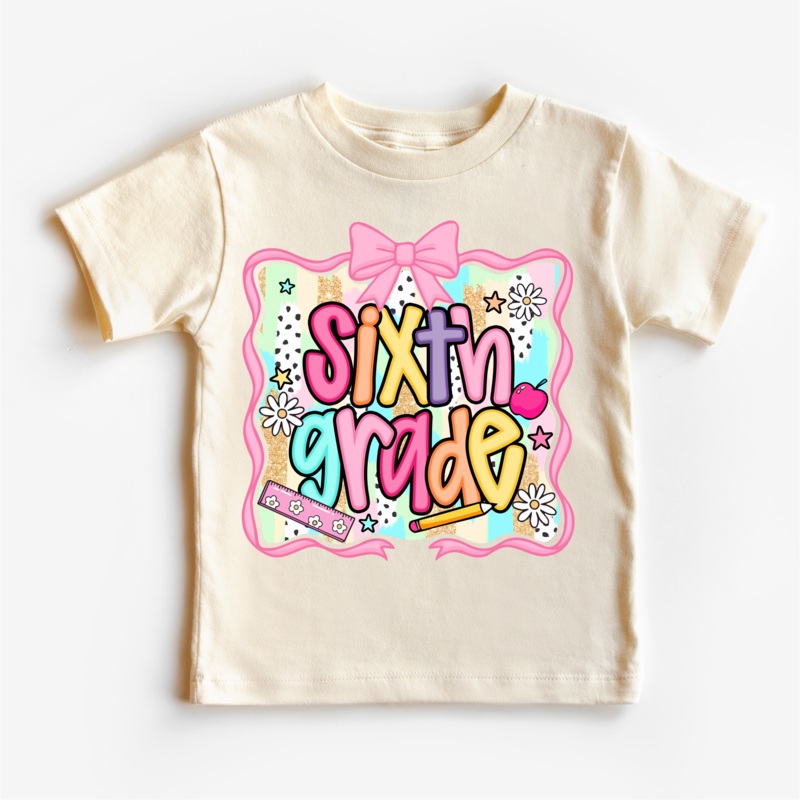 Girls 6th Grade School Shirt – Back To School Tee