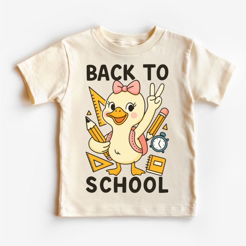 Girls Back To School Goose Shirt – Cute Back To School Tee