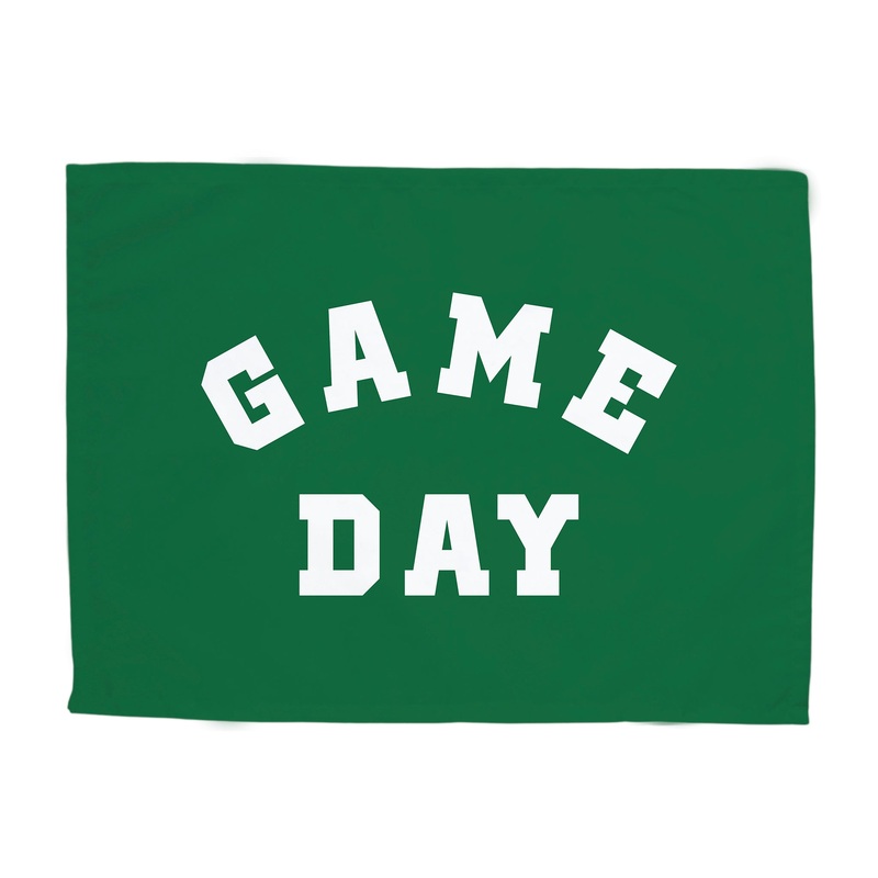 {Green} Game Day Banner|Original: 26×36″|Mini: 13×17″