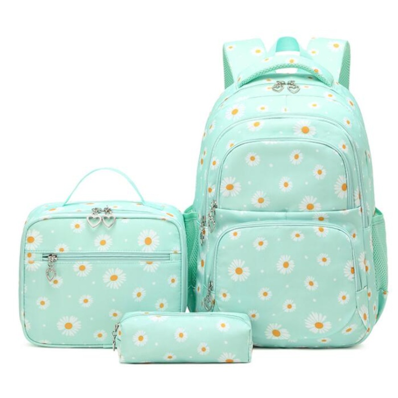 3 Pcs/Set Daisy School Bag|Black|PINK|GREEN|GRAY