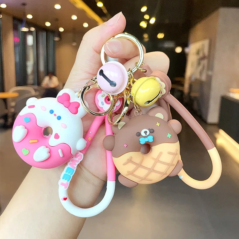 Animal Donut Friend Keychains|01|02|03|04