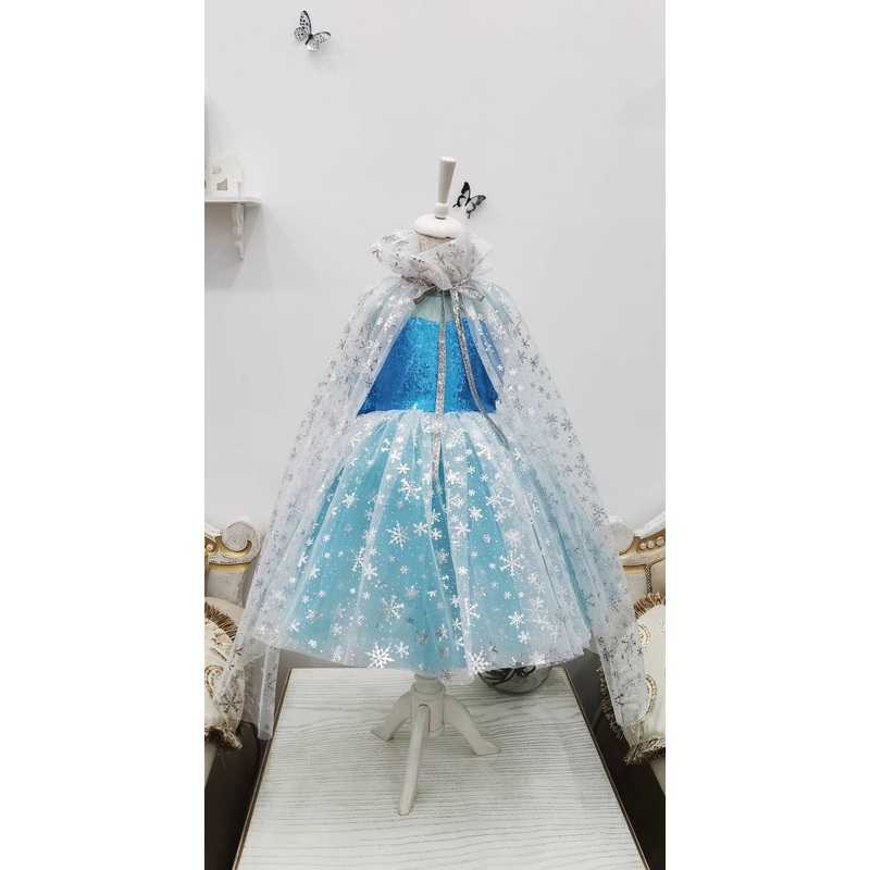 Elsa inspired Dress|0-3 months|3-6 months|6-12 months|12-18 months|18-24 months|2T|3T|4T|5|6|7|8|10