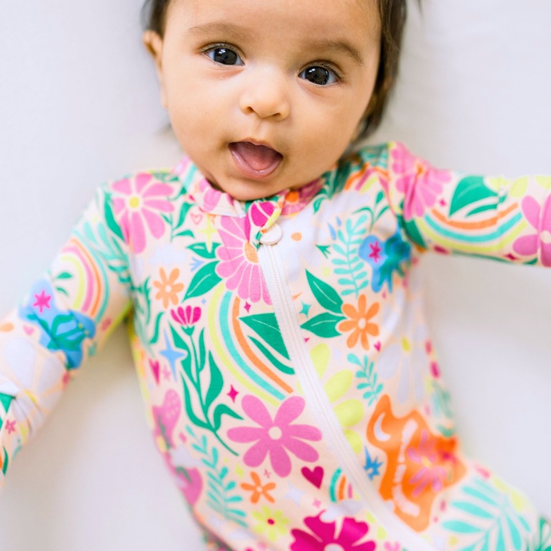 The Second-Skin Footie | Rainbow Daisy Babe | Patience & Kindness