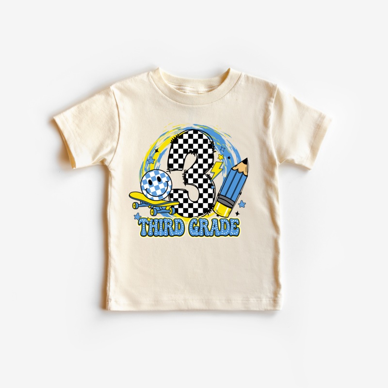Third Grade Boy|2T|3T|4T|5|Youth SM ( 6-8)|Youth Med ( 8-10 )|Youth LG ( 10 – 12 )|Natural|White|Grey