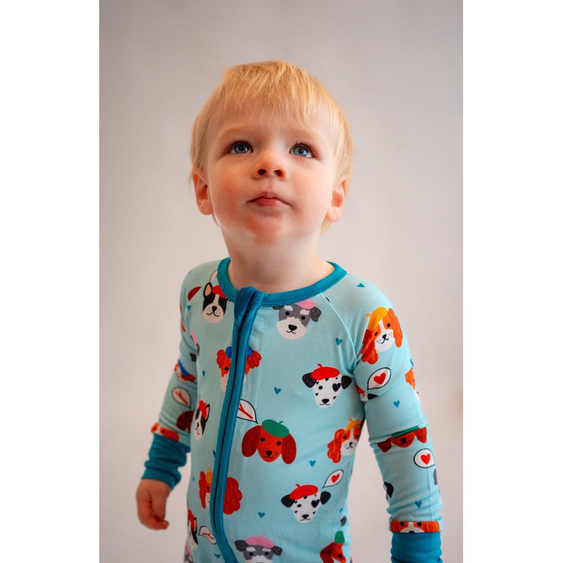 Valentines Pup Bamboo Zippy|Preemie|NB|0-3m|3-6 M|6-12 M|12-18 M