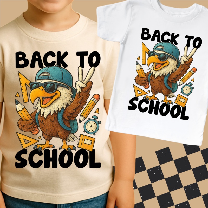 Back To School Eagle Mascot Shirt – Back To School Tee