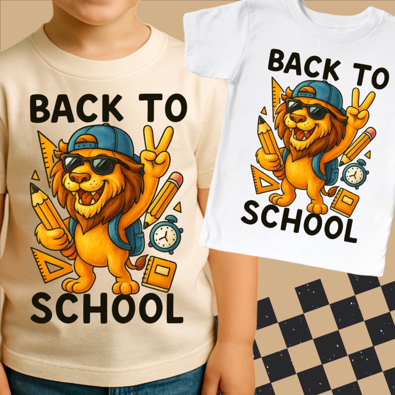 Back To School Lion Mascot Shirt – Back To School Tee