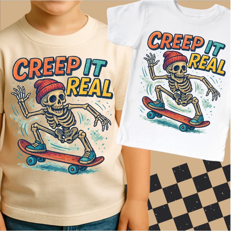 Creep It Real Skeleton Halloween Shirt – Halloween Tee