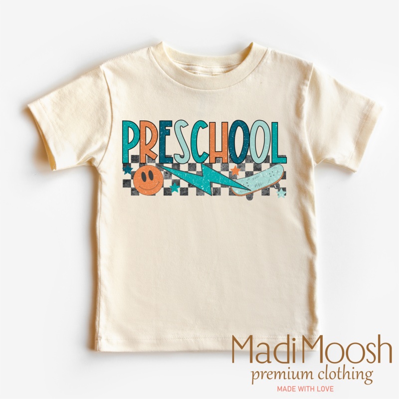 Preschool Skateboard Back To School Shirt