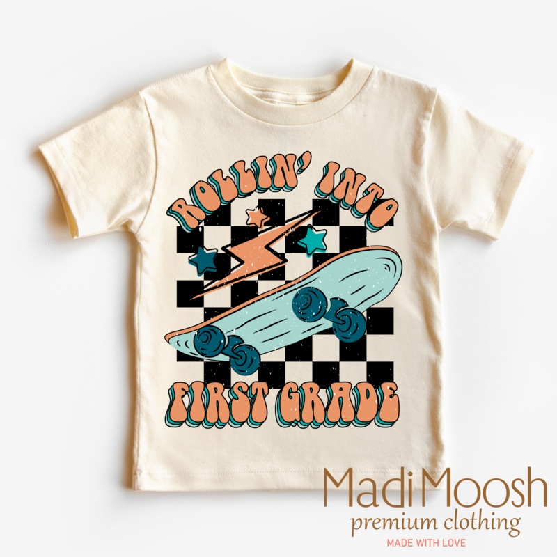 Rollin’ Into 1st Back To School Shirt – School Shirt