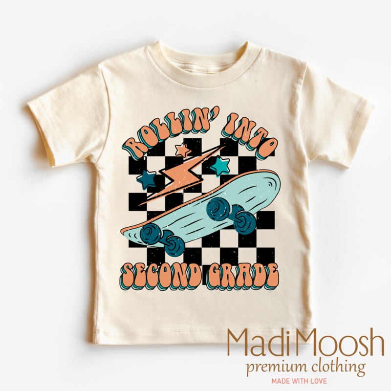 Rollin’ Into 2nd Back To School Shirt – School Shirt