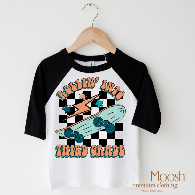 Rollin’ Into 3rd Back To School Shirt – School Shirt