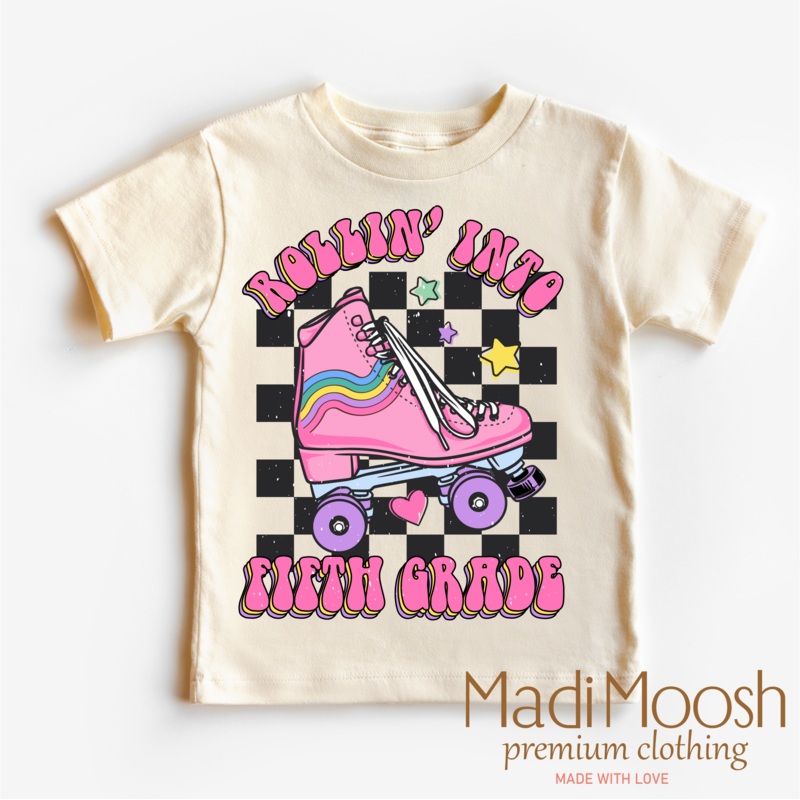 Rollin Into Fifth Grade Back To School Shirt – School Shirt