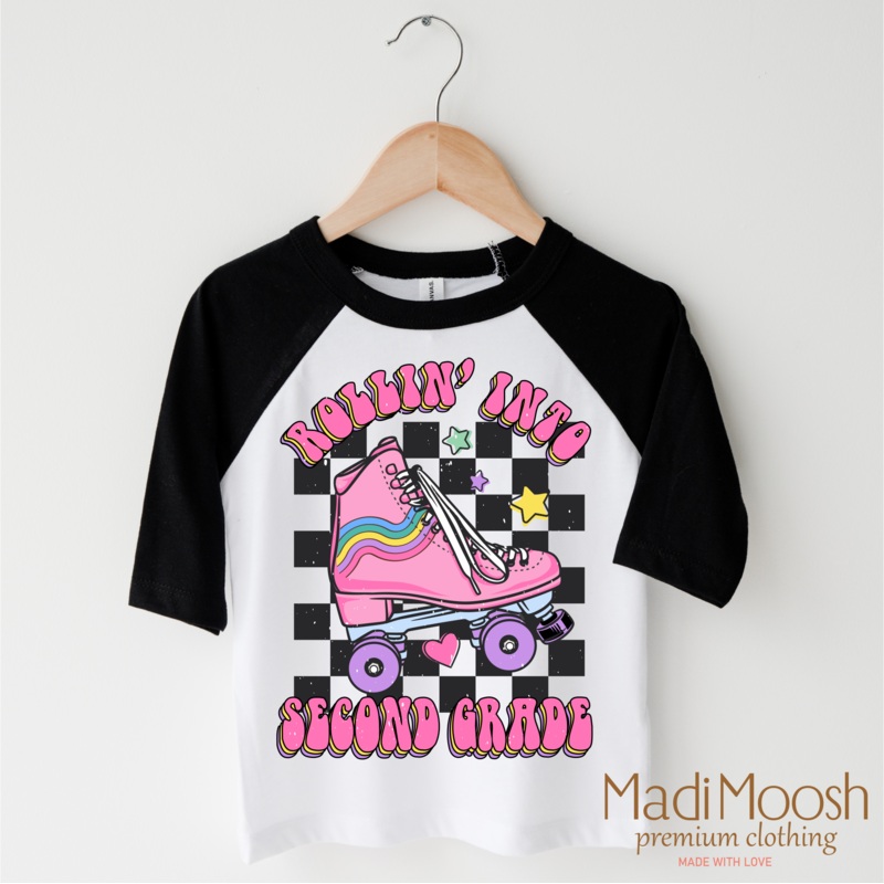 Rollin Into Second Grade Back To School Shirt – School Shirt