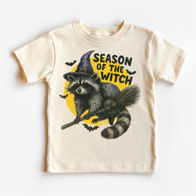 Season Of The Witch Racoon Halloween Shirt – Halloween Tee – MU93