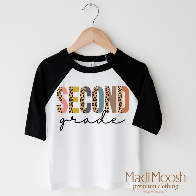 Second Grade Leopard Shirt – Back To School