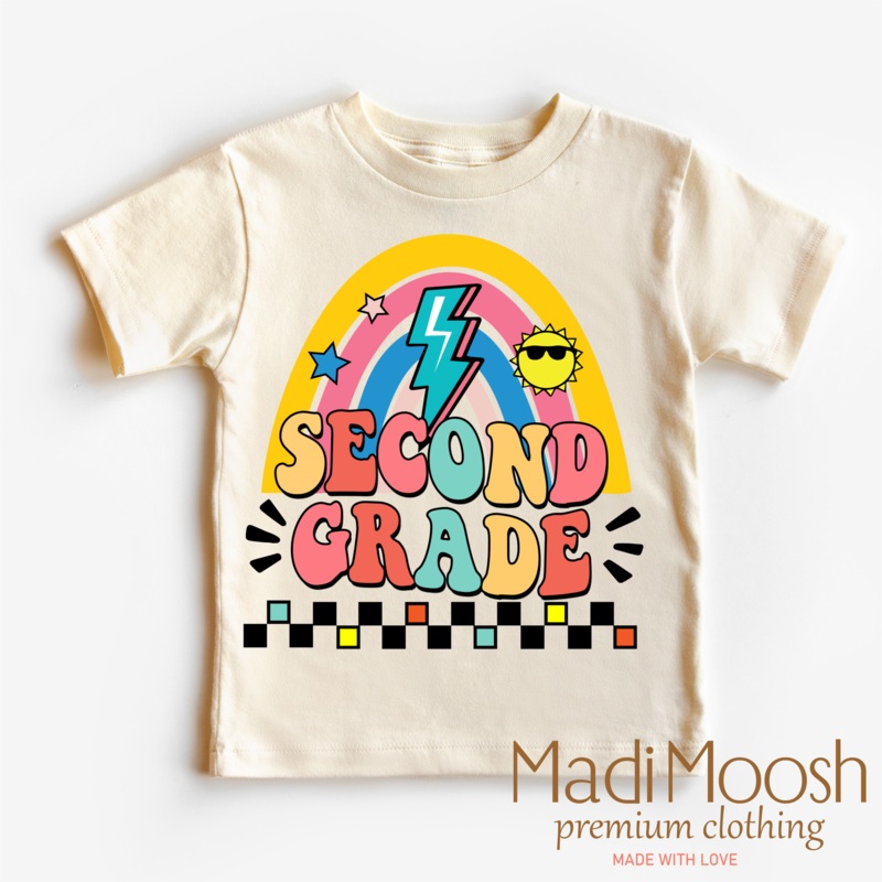 Second Grade Rainbow School Shirt – School Shirt