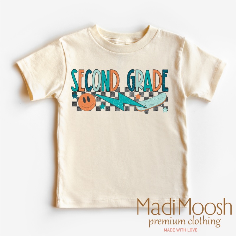 Second Grade Skateboard Back To School Shirt – School Shirt