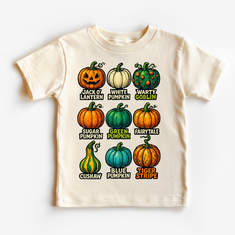 Types Of Pumpkins Fall Halloween Shirt – Pumpkin Tee